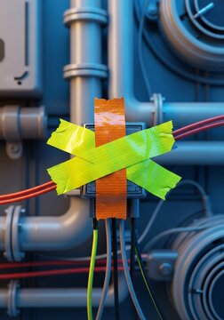 Quick patch holding critical infrastructure together while detailed plans are reviewed for a complete, robust renovation, critical, timeline, diagram