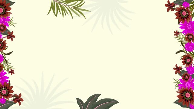 4K Colorful Flowers Animated Background Video | Vibrant Blooming Flowers Motion Graphics 4K | Dynamic Multicolor Floral Animation Background | Beautiful Spring Flowers Animated Backdrop 4K | Colorful 