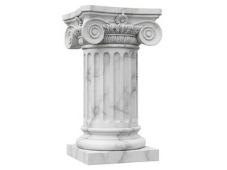 Obraz premium Ancient greek column with intricate carvings and detailed capital