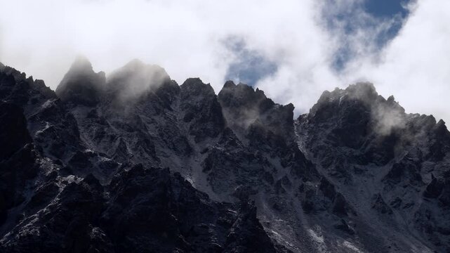 Clouds over mountain Kackar in northern Turkey