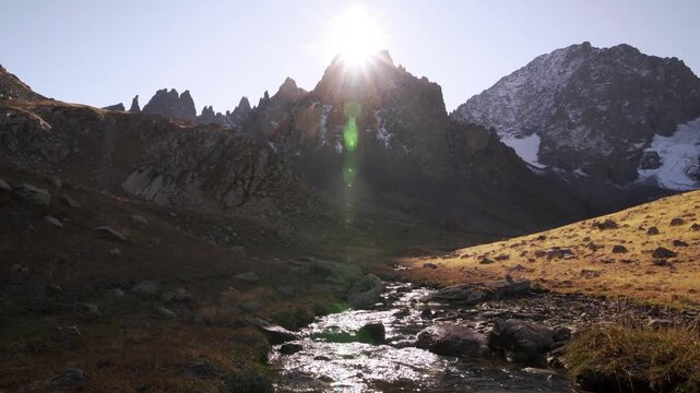 River floating from Kackar mountain in Turkey