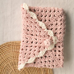 Book sleeve crochet handmade 