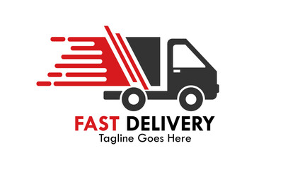 Fast delivery logo template illustration. suitbale for brand
