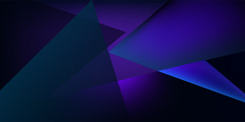 Glass neon block and lines abstract background