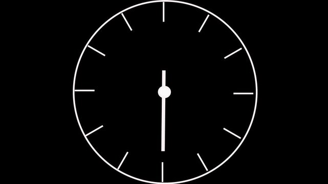 Purple vector clock icon,Simple wall clock symbol.