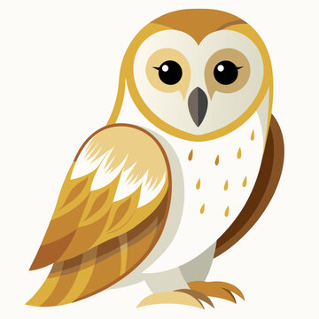 Effraie des clochers au cr&eacute;puscule chasse pour une proie