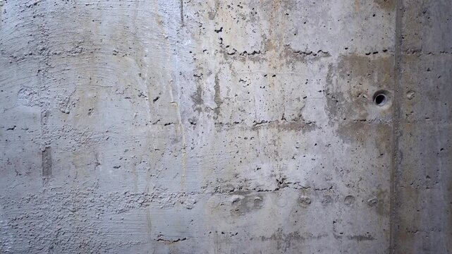 Construction site inspection, example of poor quality concrete work.