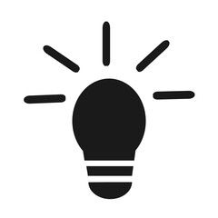 Stylish black lamp icon, perfect for decoration, elegant design, and modern themes