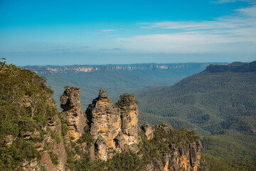 The Three Sisters Rock Formation in Blue Mountains National Park