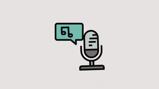 microphone icon vector illustration