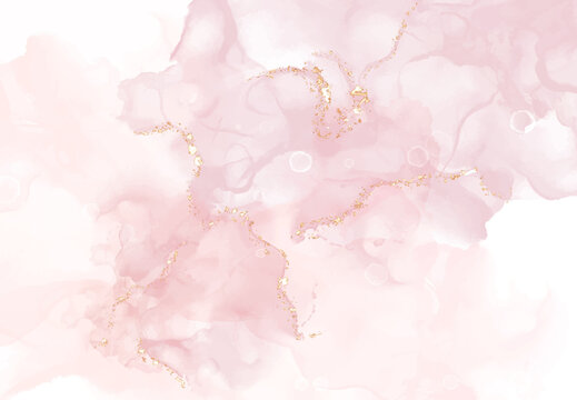 pink rose petals marble