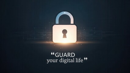 Digital Security Lock Guarding Online Life
