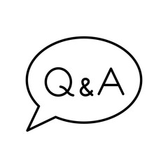 Q&Aの吹き出しアイコン