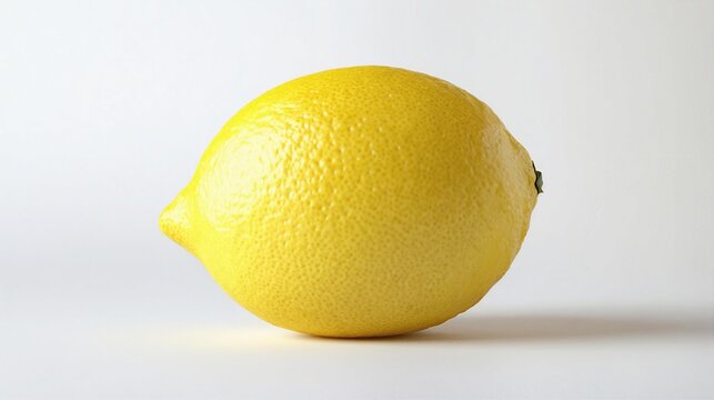 Yellow lemon with textured peel and natural dimples