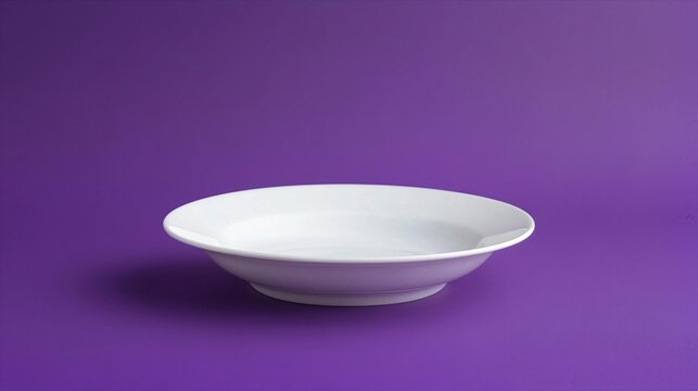 Porcelain saucer with a shallow concave center