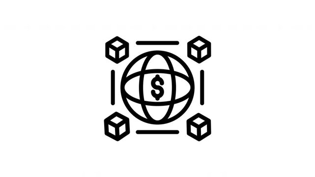 blockchain animated icon