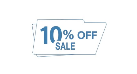 Obraz premium Discounted Offer Sale: A graphic illustrating a 10% off sale, perfect for promoting special offers, deals, and discounts to attract customers and drive sales.
