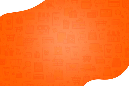 Abstract Orange Gradient E-Commerce Pattern for Web and App Banner