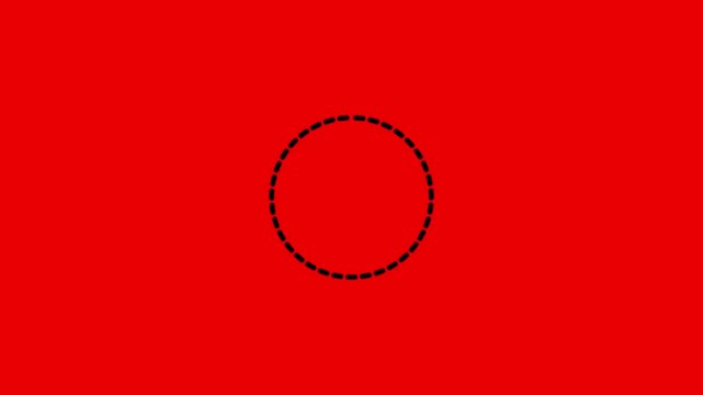 black dashed arrow direction path animation with circle highlight navigation pointer route indicator 4k motion graphic