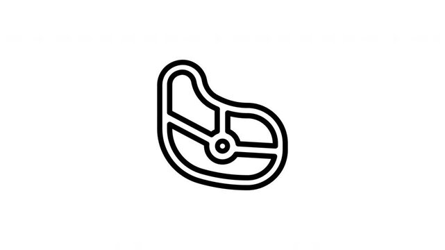grilled meat animated icon