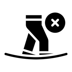 Fototapeta premium danger glyph icon
