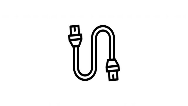 network cable animated icon