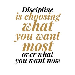 Fototapeta premium Motivational quotes for success in life. Discipline quotes. 