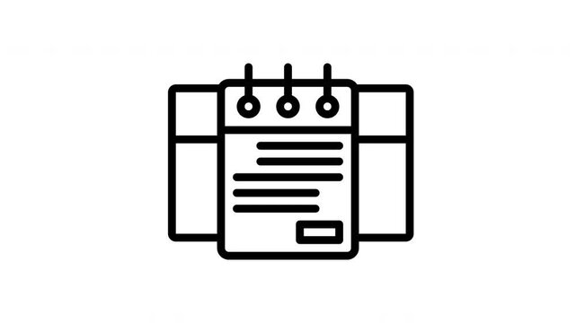 notebook animated icon