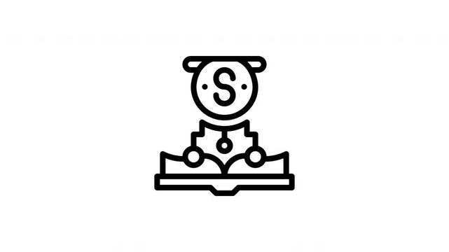 online learning animated icon