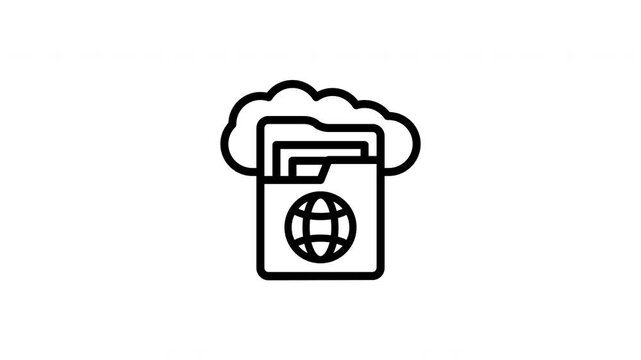 public cloud animated icon