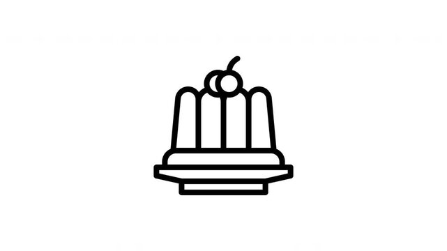 pudding animated icon