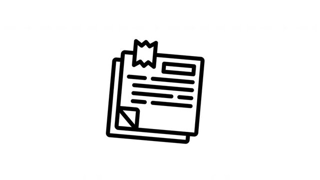 sticky note animated icon