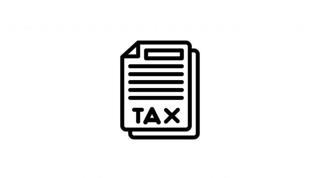 tax document animated icon