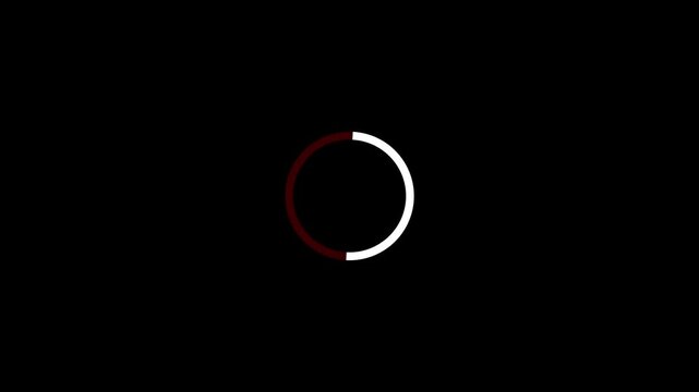 Minimalistic two color circle loading loop