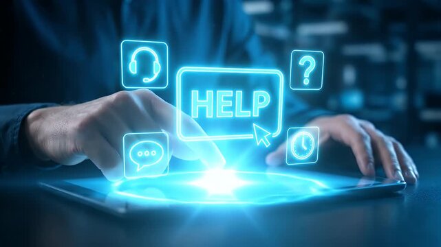 Digital Customer Service Support Online Help Interface