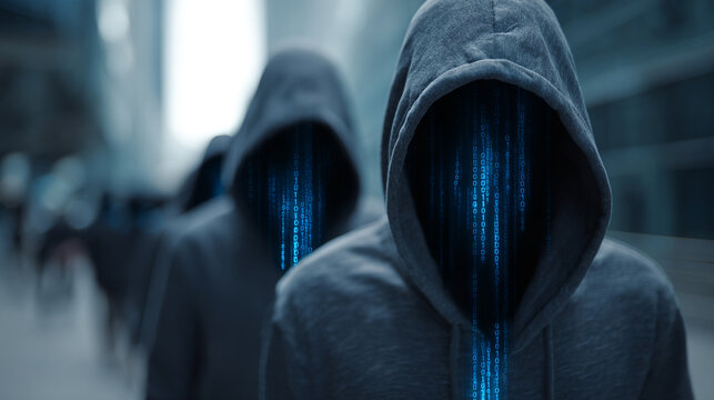 Hackers are planning to hack and attack Zeroday networks and cyber security systems in Smart digital city with Data center on cloud cyber security and Blue Binary Data Software Programming Code