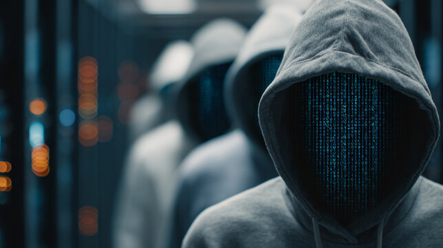 Hackers are planning to hack and attack Zeroday networks and cyber security systems in Smart digital city with Data center on cloud cyber security and Blue Binary Data Software Programming Code