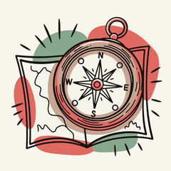 Compass & Map Doodle © tai