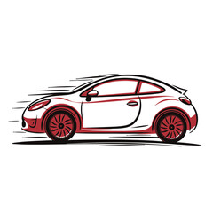 Naklejka premium Dynamic Motion Car