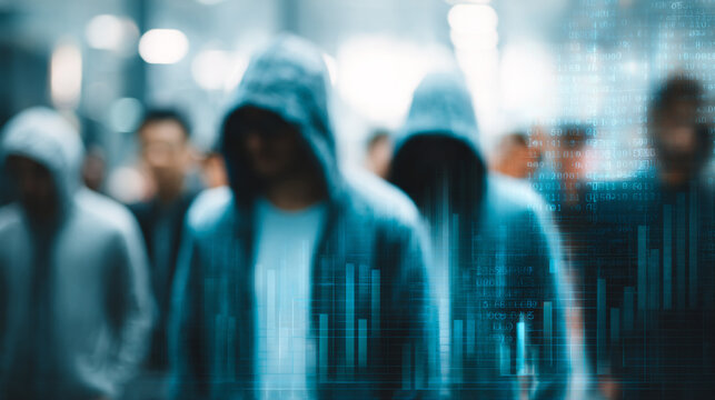 Hackers are planning to hack and attack Zeroday networks and cyber security systems in Smart digital city with Data center on cloud cyber security and Blue Binary Data Software Programming Code