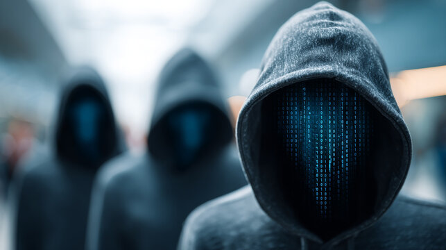 Hackers are planning to hack and attack Zeroday networks and cyber security systems in Smart digital city with Data center on cloud cyber security and Blue Binary Data Software Programming Code