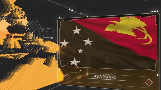 A cinematic intelligence briefing map for piracy. Great for intelligence briefs, secret missions, covert operations.
13 sec clip of a world map of Asia Pacific. 30fps
4k