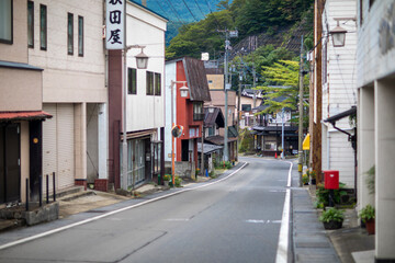 Obraz premium Summer in Naruko Onsen, Miyagi Prefecture, Japan