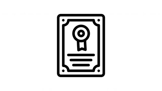 diploma animated icon