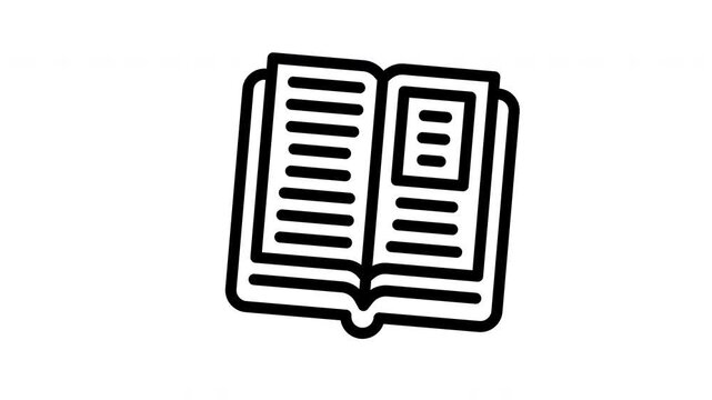 open book animated icon