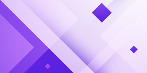 Abstract bright purple banner background with overlap square theme pattern element concept design. Papercut background style.