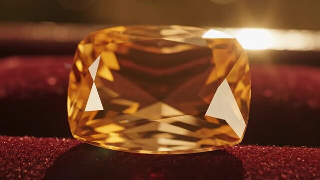 Warm Golden Topaz Gemstone Captures Sunny Glow
