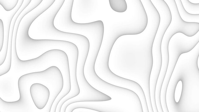 Smooth white silk wavy background.  Seamless loop of clean and corporate template.
Clean modern topography styled design. wave line futuristic abstract background smooth wave animation.