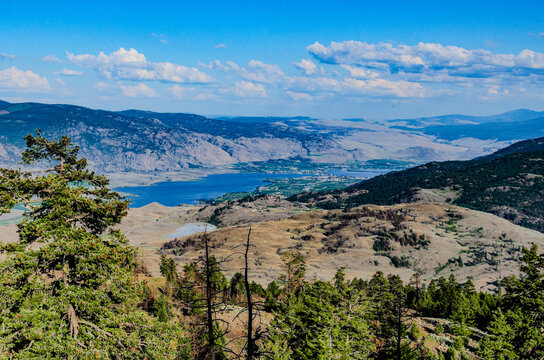 Panoramic View of the South Okangan and Similkameen Valleys from Mount Kobau, British Columbia