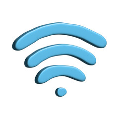 3d free wifi spot zone sign Public wi-fi area sign Wireless internet clipart Single element for print, web, design, decor 3G, 4G, 5G, 6G, IoT
